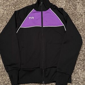TYR Black Jacket with Purple Panel